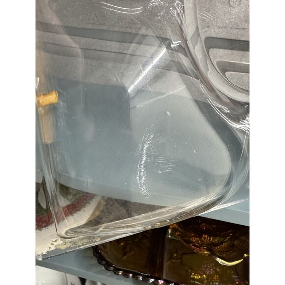 Vintage 1970s Lucite Acrylic Bamboo Handle Serving Tray Set – Mid Century Modern - Picture 8 of 15